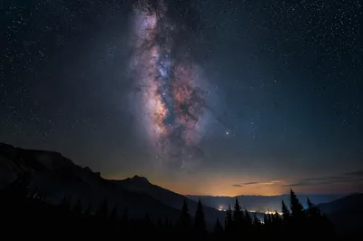 Milky Way Over Evergreen Mountain Wilderness