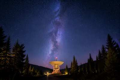 Milky Way Over Evergreen Mountain Observatory