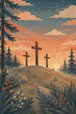 Three Crosses at Evergreen Sunset Hill