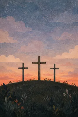 Three Crosses on Twilight Hill
