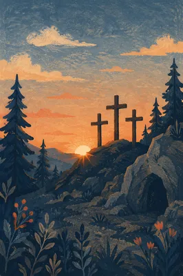 Three Crosses at Evergreen Sunset Hill