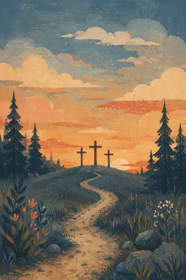 Three Crosses at Evergreen Sunset Hill