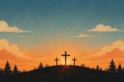 Three Crosses at Evergreen Sunset Hill