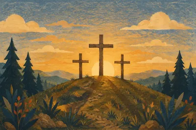 Three Crosses at Evergreen Sunset Hill