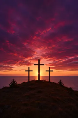 Three Crosses at Evergreen Sunset Hill