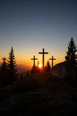 Three Crosses at Evergreen Sunset Hill