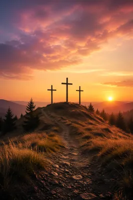 Three Crosses at Evergreen Sunset Hill