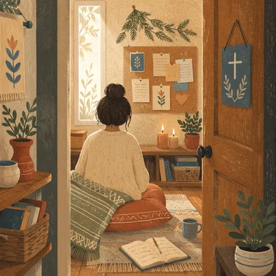 Peaceful War Room Prayer Closet Nook