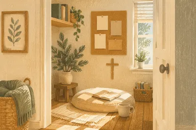 Quiet War Room Prayer Closet Interior