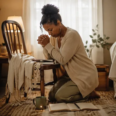 Devoted Prayer Corner in Morning Light