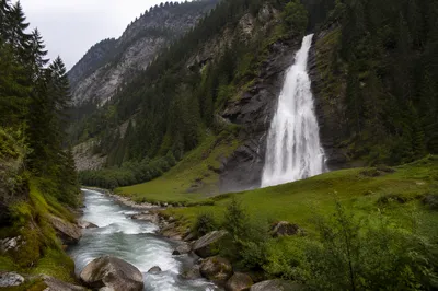 Evergreen Valley Waterfall and Glacial River
