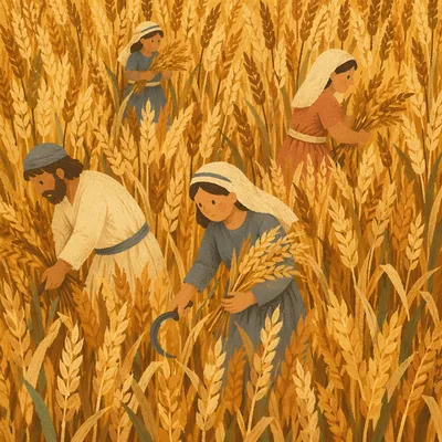 Golden Wheat Field at Harvest Light