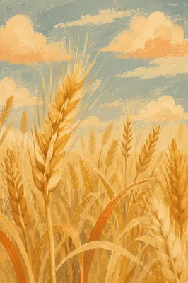Golden Wheat Harvest Close-Up