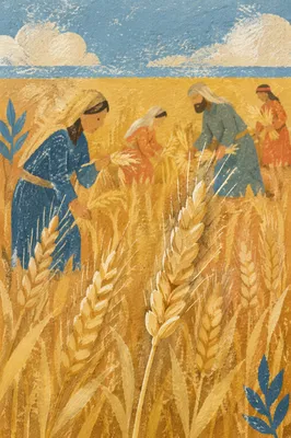 Golden Wheat Harvest Under Summer Sky