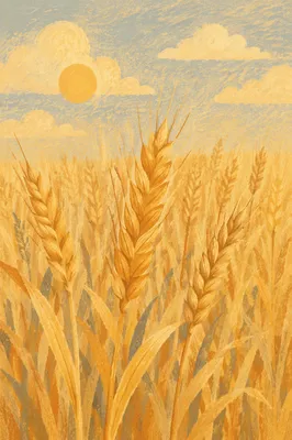 Golden Wheat Field at Harvest Time