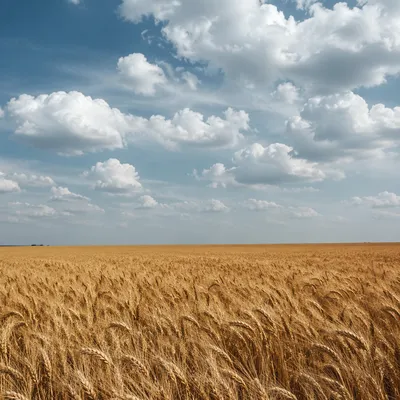 Golden Wheat Harvest Under Open Sky