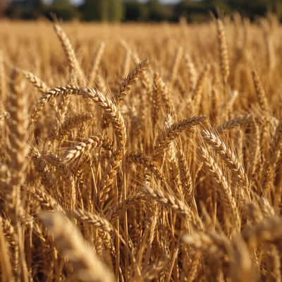 Golden Wheat Field at Summer Harvest