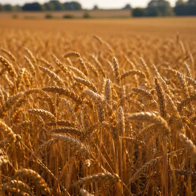 Golden Wheat Harvest in Timeless Field