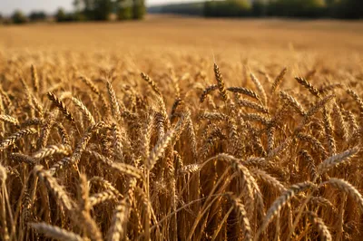 Golden Wheat Harvest in Timeless Rural Field