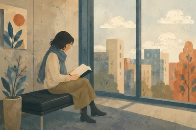 Woman Reading Bible by Window Light