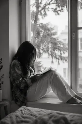 Woman Reading Bible by Morning Window