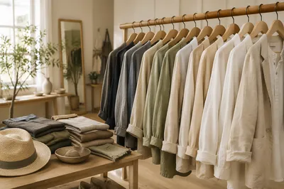 Calm Boutique Clothing Rack Display