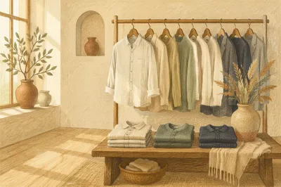Upscale Boutique Clothing Rack Display