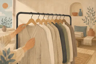 Serene Boutique Clothing Rack Display