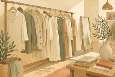 Serene Boutique Clothing Rack Retail Display