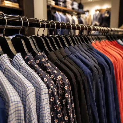 Contemporary Boutique Clothing Rack Display
