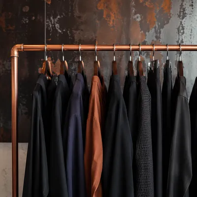 Moody Boutique Clothing Rack Display