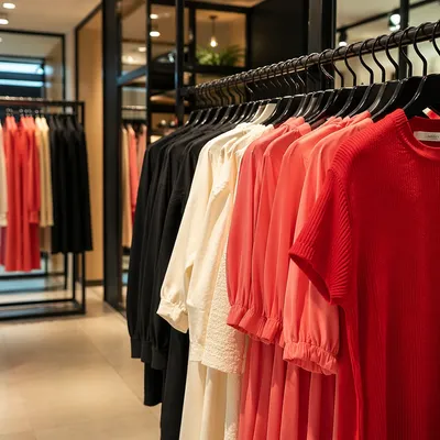 Modern Boutique Clothing Rack Display