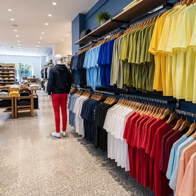 Bright Contemporary Clothing Store Retail Display