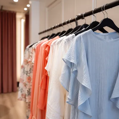 Modern Boutique Clothing Rack Display