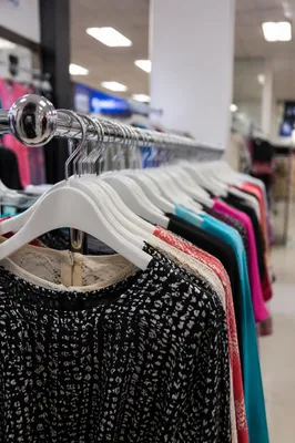 Clothing Rack in Modern Fashion Store