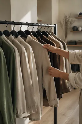 Serene Boutique Clothing Rack Display