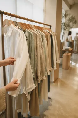 Serene Boutique Clothing Rack Display