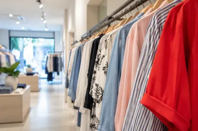 Modern Boutique Clothing Rack Display