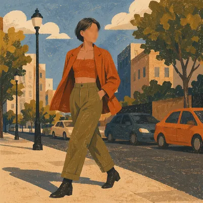Sunlit Urban Street Style Fashion Portrait