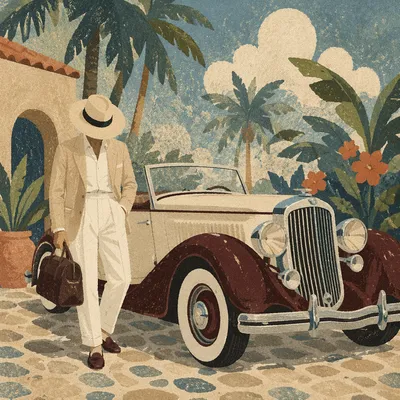 Elegant Vintage Street Style with Convertible