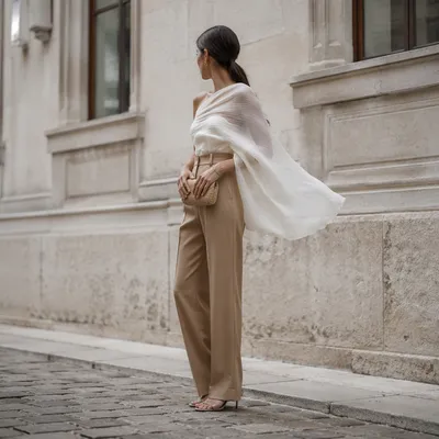 Elegant Street Style Editorial in Neutral Tones