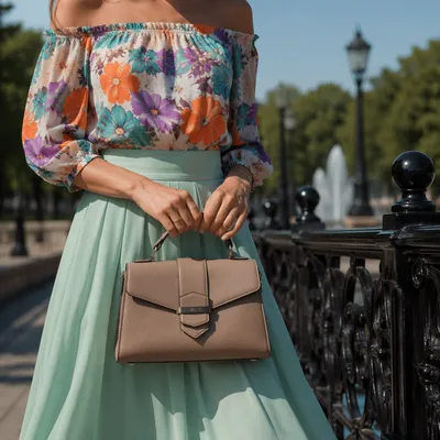 Elegant Summer Street Style with Floral Blouse