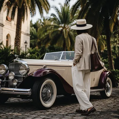 Elegant Vintage Convertible Street Style Fashion