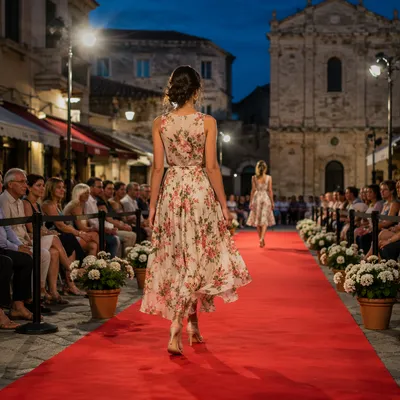Elegant Dusk Street Style Fashion Runway