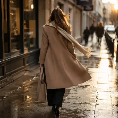 Elegant Rainy Street Style Fashion Editorial