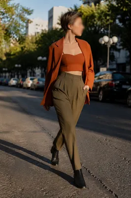 Sunlit Street Style Fashion Editorial Portrait