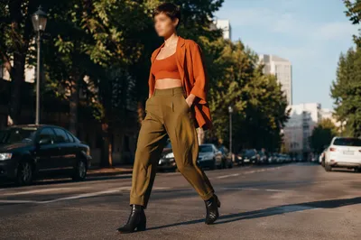 Sunlit Street Style Fashion Editorial Walk