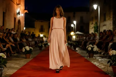 Night Street Fashion Runway in Village Square