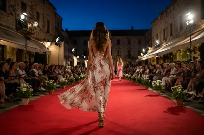 Elegant Street Style Runway at Dusk