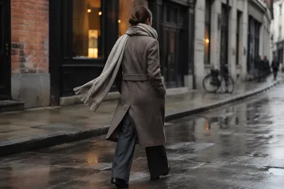 Rainy City Street Style Fashion Editorial